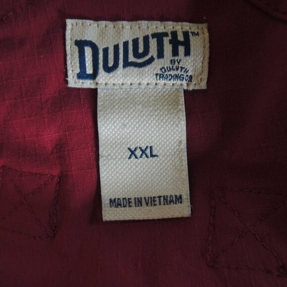 Duluth Trading Co. Burgundy Heirloom Gardening Short Overalls XXL - Picture 10 of 11